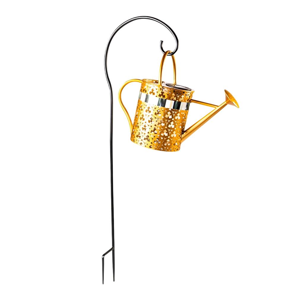 Mackenzie Childs Solar Watering Can Garden Stake Handcrafted Garden Decor New